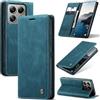 Ottcooed Cover per Xiaomi 14T Pro Custodia, Cover Pellicola a Libro Portafoglio in Pelle Porta Carte Protettiva Slot per Scheda Flip Case Wallet Case con Xiaomi 14T Pro, Blu verde