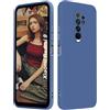 ISOI - Cover per Xiaomi Redmi 9, Custodia Morbida in Silicone Liquido, Protezione Completa Antiurto Ultra Sottile per il Corpo - Blu