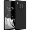 kwmobile Custodia Compatibile con HONOR 50 Lite Cover - Back Case per Smartphone in Silicone TPU - Protezione Gommata - nero