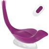 COIZXURD Vibratore clitoride indossabile per le donne, silenzioso Butterfly Panty Massager Giocattoli sessuali con telecomando (TE-luolan)