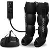 Airecover Pressoterapia per casa, massaggiatore per gambe e piedi stanchi per migliorare la circolazione, recupero muscolare, drenaggio linfatico, portatile con borsa (L:183-195 cm)