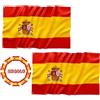 BIORYC ® Bandiera 90x150cm grandi in poliestere ad alta densità rinforzato + 5 adesivi + pittura per il viso | resistente alle intemperie | ideale per barca | Mondiale di calcio 2026 (SP_2)