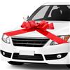 QWORK® Fiocco Regalo Gigante Auto Rosso, 76 cm - Decorazione Regalo Gigante, con Ventosa