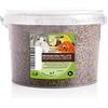 UGF Underground Food UGF - Pellet di vermi della farina Premium - 2100 g in un secchio da 3 litri, snack di insetti per uccelli, criceti, ricci, roditori, lucertole, tartarughe - cibo universale