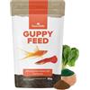 NatureHolic Guppyfeed - Mangime per guppy I alimento Base I Salute e colorazione I granuli Fini e Morbidi I Produzione Delicata I Made in Germany I 50ml