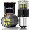 AUHSSAN 1157 BAY15D P21/5W Lampadine LED, 6000K Xenon Bianco 6.5W 12V 24V Super Luminoso per la Luci di Retromarcia, Luce Di Parcheggio, Lampadina a Coda, Lampada di Luce Diurna (2 Pezzis)