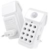 Jostart Purificatore d'aria allergico per appartamento, ionizzatore purificatore d'aria per camere fumatori con 12 emettitori in fibra di carbonio, sensore luce notturna, 17 dB