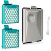 LURICO 3 Pezzi Kit di Filtri al Carbonio e Hepa Compatibile Per Aspirapolvere Miele Boost CX1/ SNRF3/ SF-HY 60/ CX-FSF/ SNRF0, Filtraggio Polveri Sottili, Filtro Alternativo Per Persone Allergiche