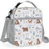 Clastyle Borsa Termica Porta Pranzo Bambini Palla Animali Borsa Frigo | Porta Merenda Bambino Portatile Leggero e Facile da Pulire，Borsa Porta Pranzo per la Scuola, Picnic Viaggi