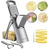 SupMaKin Mandolina di verdure, Spessore regolabile Patate Affettatrice Cipolla Chopper Kitchen Chopping Artifact Multifunzionale Cutte (Grigio scuro)