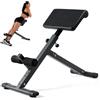 LIROPAU Hyperextension - Sedia romana pieghevole, allungamento della schiena e allenamento addominale, 5 sedie romane regolabili, panca per iperestensione, glutei, addominali, attrezzatura per esercizi a casa
