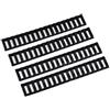 SBGJMY 4pcs Scala 17 Slot Rail Copre Protector Pannello di Guardia della Mano in Gomma per Sistema di Guardia della Mano Picatinny da 20mm (Nero)