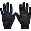 Turbovera Guanti da Equitazione Guanti da Attività Sportiva Guanti da Equitazione Tessuto Morbido Nero S/M