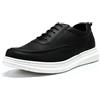 Allthemen Scarpe Uomo Eleganti Oxford Basse Derby Stringate Vintage Urbane Sneaker Confortevole Casual Nero 43