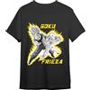 Comic Studio Dragon Ball Z Maglietta | Licenza Ufficiale | Goku & Frieza | Unisex | Nero | XL T-Shirt