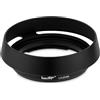 Haoge LH-ZV09 Paraluce rotondo in metallo a baionetta per Carl Zeiss C Biogon T 4.5/21 21 mm f4.5 ZM, 2.8/25 25 25 mm f2.8 ZM, 2.8/28 mm f2.8 ZM, C Sonnar T 1.5/50 50 50 mm f1.5 ZM, nero