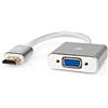 NEDIS Adattatore VGA - Connettore HDMI - VGA Femmina 15p - Placcato oro - Dritta - Alluminio - Argento - Confezione con finestra