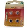 PRENDELUZ Batteria a bottone AG8 1,5 V LR55 4 pezzi