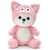 LEIGHT Orsetto di Peluche con Felpa Morbido, Coccoloso & Adorabile - Il Regalo Perfetto per Tutte le Età! (Orsetto Rosa Dolce)