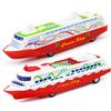 Toyvian Set di giocattoli da crociera - 5 pezzi Pull-Back barche a vapore, 16 cm, giocattolo per vasca da bagno, piscina pensierino per bambini