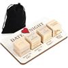 BBXWANG Dadi notturni in legno, Romantico Cosa fare Date Night Giochi di coppia con custodia portaoggetti, Novità Action Decision Dadi Giochi Date Night Idee per coppie, San Valentino, Compleanno