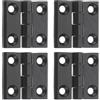 QUARKZMAN 4Pcs Cerniere Regolabili A 180 Gradi, 40x40mm Cerniere A Foglia ostacolarente In Lega Di Zinco, Goccia Per Porte A Libro Per Scatole Di Legno, Nero