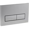 Empyreal Placca di controllo, pezzi di ricambio per cassetta di scarico, modelli precedenti Placca di controllo per Geberit Sigma01 UP320&300, Doppio scarico(Argento Opaco)