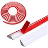 CJHZQYY Barra decorativa flessibile in TPE quadrato, battiscopa antimuffa, striscia decorativa impermeabile per bordi delle pareti, bordi dell'armadio, bordi delle piastrelle (bianco 3M, 27 x 20 mm)