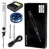 Treedix Kit di saldatore, 8 W, strumenti di saldatura con temperatura regolabile da 330 a 450 ℃, saldatore elettrico senza fili, cavo di ricarica USB, supporto per saldatura, 3 punte per saldatura e