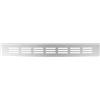 Repa Market Griglia di Ventilazione Argento 300 x 40mm (Dimensioni Telaio) - Griglia di Ventilazione in Alluminio per Zoccolo Cucina, Armadio, Porta, Pavimento, Parete - Elegante Griglia di