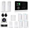 TUGARD Allarme Domestico Wireless WiFi/2G con Telecamera di Sorveglianza WiFi Interna 1080P, Sistema di Allarme Domestico con Allarme App Compatibile con Alexa e Google