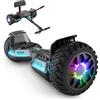 SISIGAD Hoverboard Go Kart Combo con attacco sedile e luci LED colorate e Bluetooth per bambini, ragazzi, ragazze, adulti di tutte le età
