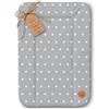 Totsy Baby Fasciatoio neonato 70 x 50 cm - materassino portatile universale lavabile e impermeabile su cassettiera lavatrice e tavolo cuscino da viaggio tappetino materasso Oeko-Tex Grigio con stelle
