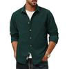 PJ PAUL JONES Camicia da uomo a maniche lunghe in corduroy, vestibilità regolare, camicia casual, Bordeaux, S
