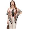 LA FERANI Foulard da donna in seta 90 x 90 cm | bandana seta satinata | panno da crociera Primavera Estate Style Stola | Business Style Regalo Donna Madre Figlia, 5, 90x90