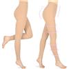 Wegitcs Collant a compressione medica da donna, lungo, 20-30 mmHg, calze a compressione graduate, classe II, calze di supporto per gravidanza, vene varicose, edema