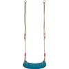 small foot Altalena blu, con sedile resistente alle intemperie e corde in plastica resistenti, regolabili in lunghezza, per bambini dai 3 anni, 12793