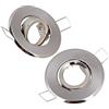 szzijia 2PCS MR11 cromo lucido attacco lampada supporti a soffitto spot spot 70 mm diametro
