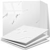 Vieshful 20 pezzi Piastrelle Adesive, Piastrelle di Marmo Autoadesive da 30 x 30 cm per muri, Pannelli per Doccia Impermeabili in PVC, Piastrelle Adesive per Cucina, Bagno, Soggiorno Bianco