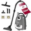 Akitas C11 900W Aspirapolvere con Sacco Cavo da 7m Potenza di Aspirazione Regolabile Ideale per Pavimenti Duri e Tappeti Testina di Ricambio Inclusa Con 4 Accessori Inclusi