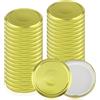 Vitrea - 50 Coperchi Di Ricambio To 66 Per Vasetti 70/125/167 Ml - Colore Nero