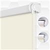 SMONTER Tenda a rullo 100% oscurante, in tessuto impermeabile, isolamento termico, protezione dai raggi UV, per camere da letto, salotti, bagni e ufficio, facile da installare (76 x 200 cm (larghezza