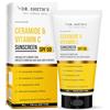 Dr. Sheth's Crema solare con ceramidi e vitamina C SPF 50+ PA+++ | Routine One Step per l'estate | Per donne e uomini | Protezione solare UVA e UVB | 50 g