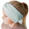 Papierdrachen Fascia per capelli per bambini in maglia - turchese - comoda ed elegante con nodo - accessorio perfetto per ragazzi e ragazze