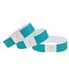 CINTAPUNTO Braccialetti carta eventi - 100 pezzi - identificativi colorati tipo Tyvek Bracciali di carta impermeabili - braccialetto discoteche - per feste festival con chiusura adesiva - Aqua