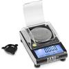 Kern TGD 50-3C - Bilancia tascabile da 50 g/1 mg, precisione fino a 50 g, precisione 0,001 g, 250 ct, display touch, piastra di pesata in acciaio inox, con coperchio ribaltabile, USB e funzionamento a