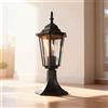 Paletto Lanterna Vintage 40cm E27 IP54 Nero - Serie Tosca