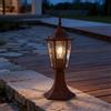 Paletto Lanterna Vintage 40cm E27 IP54 Corten - Serie Tosca
