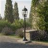 Lampione Storico Lanterna 110cm E27 IP54 Verde Anticato - Serie BELLINI