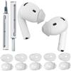 YieJoya 5 paia di cuscinetti auricolari per AirPods 4, in silicone compatibile con Apple AirPods 4, cuscinetti antiscivolo per AirPods 4 [penna di pulizia] (cancellazione)